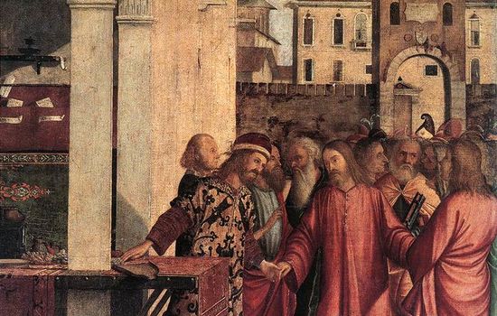 Matteus` kallelse av Vittore Carpaccio