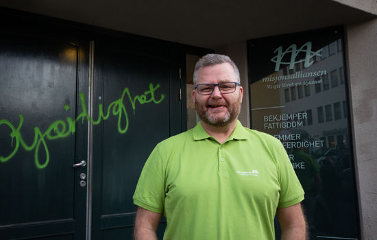 MISJON: Noen har tagget