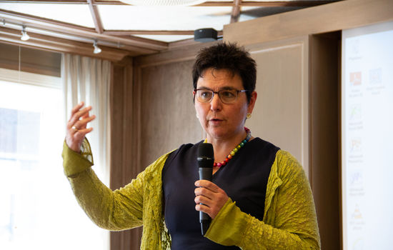 TRE ÅR: Professor Stephanie Dietrich er valt som styreleiar for Digin for ein treårsperiode. Her er ho under ei boklansering i 2016. ARKIVFOTO: Ingunn Marie Ruud, KPK