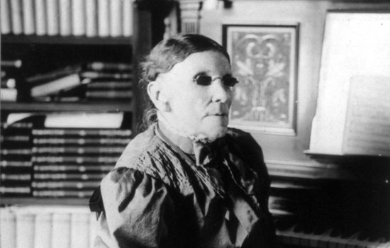 200 ÅR: Fanny Crosby, som var blind mesteparten av livet, skrev flere kjente salmer som «Salige visshet» og «La meg få høre om Jesus». I år er det 200 år siden hun ble født. FOTO: Wikimedia Commons